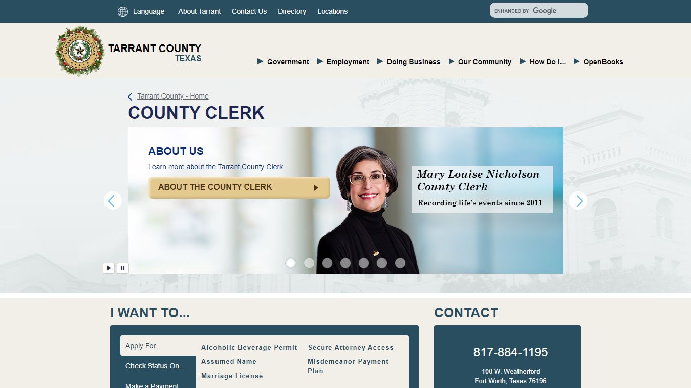 County Clerk - Tarrant County TX